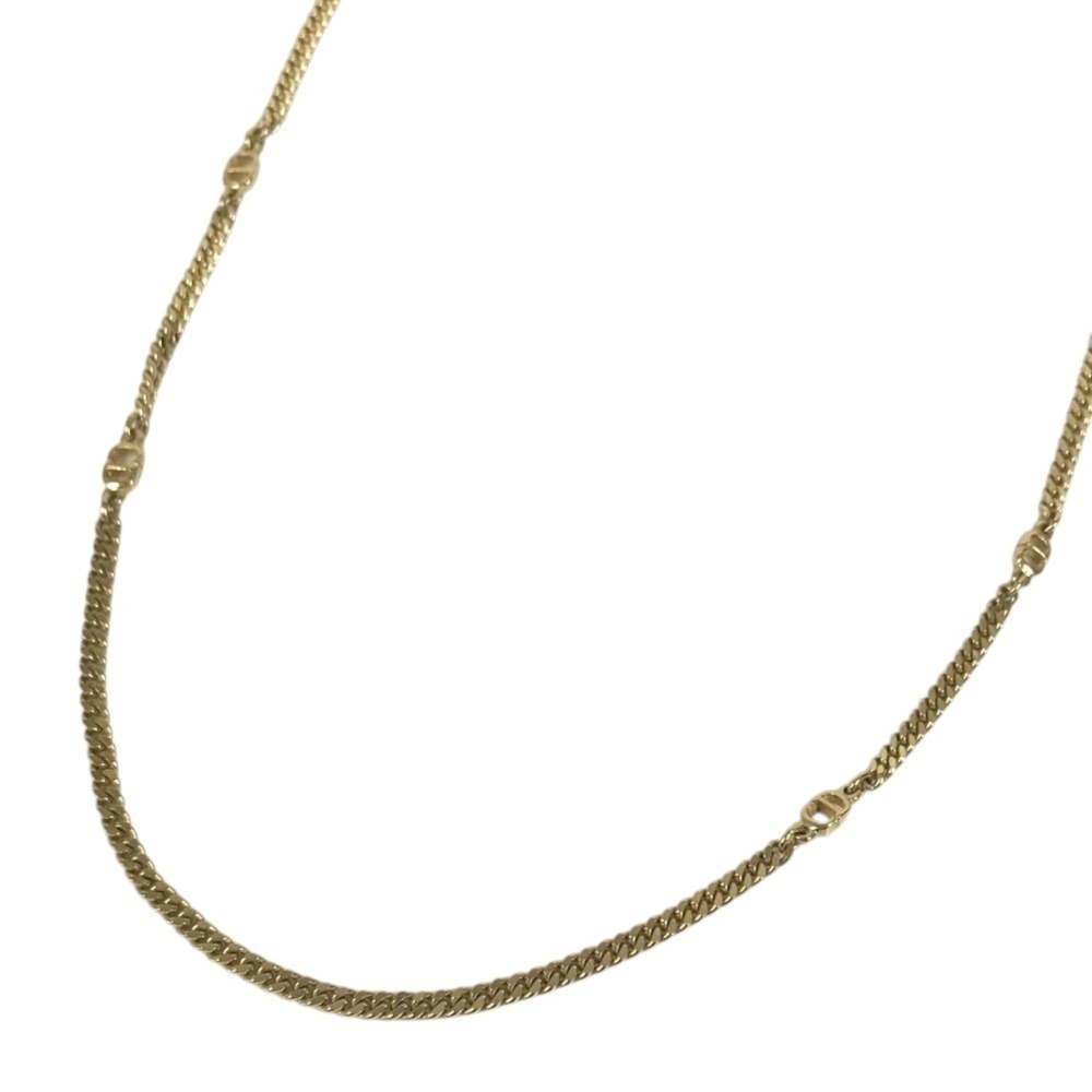 Christian Dior Dior Vintage Long Necklace with CD Logo - Accessory Jewelry Me...